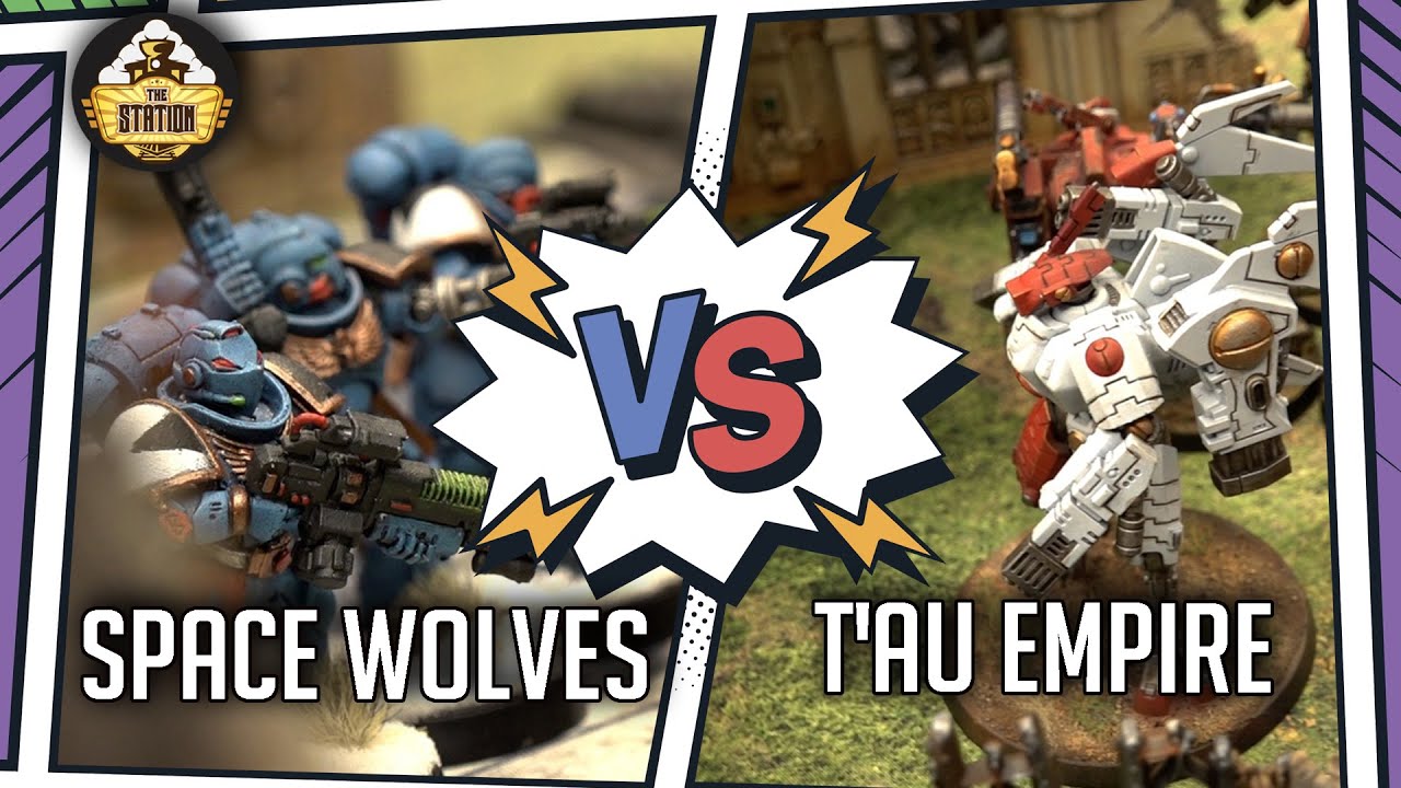 T'AU EMPIRE vs SPACE WOLVES I BATTLEREPORT 1500pts I Warhammer 40000