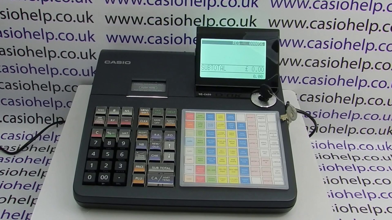 Casio SE-C450 Instructions: Receipt Printing Blank