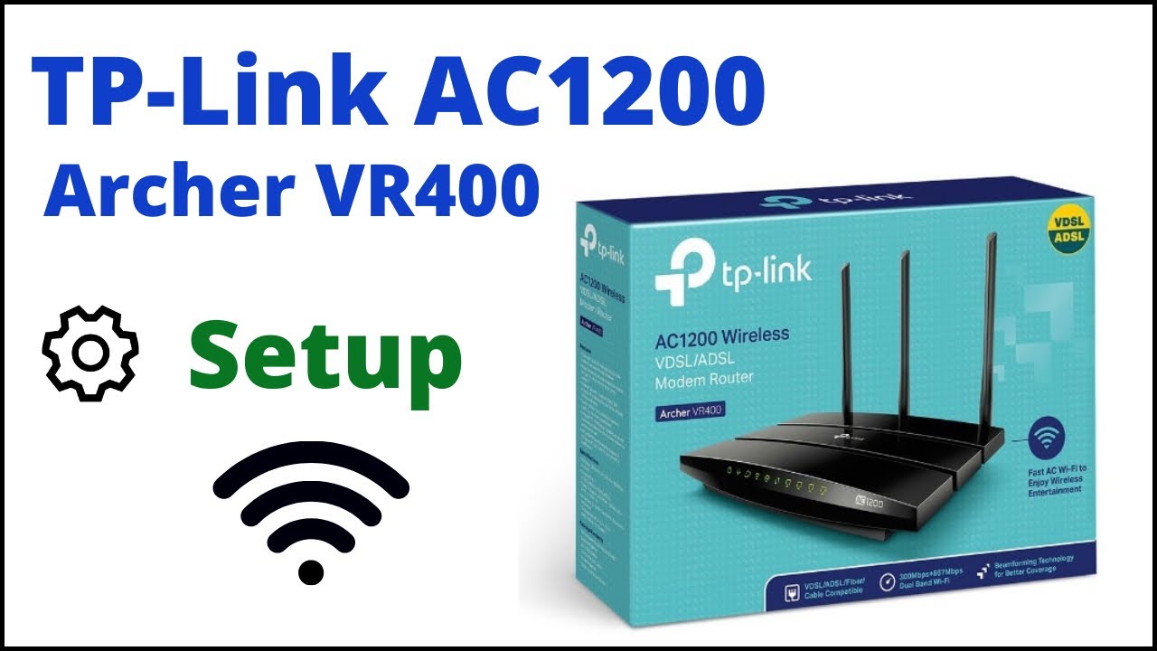 HowTo Setup TP-Link AC1200 Archer VR400 VDSL/ADSL Modem | TP-Link VR400 Setup , #horizoninfotech