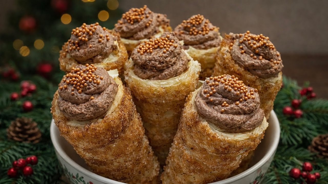 Fahéjas tölcsérek Nutellás krémmel - Adventi receptek 18. 🎄⭐@O&T konyhája