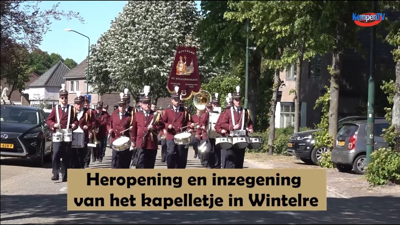 Heropening en inzegening van het kapelletje in Wintelre