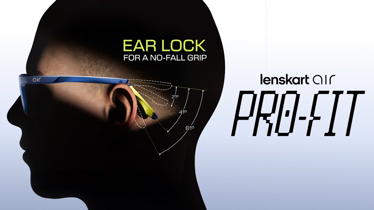 Eyewear with No Fall Grip | Lenskart Air Pro-Fit