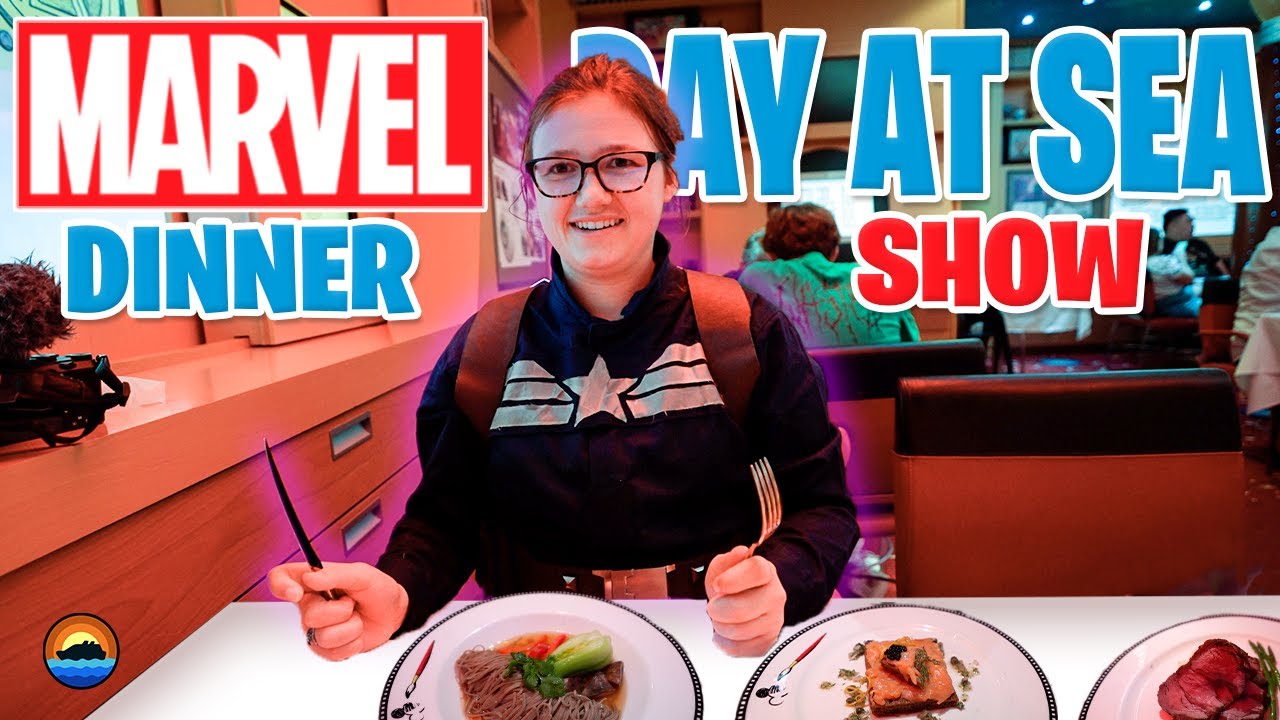 NEW Tasty Marvel-Themed Food & The BEST Show On A Cruise! | Marvel Day At Sea | Disney Dream Vlog 4