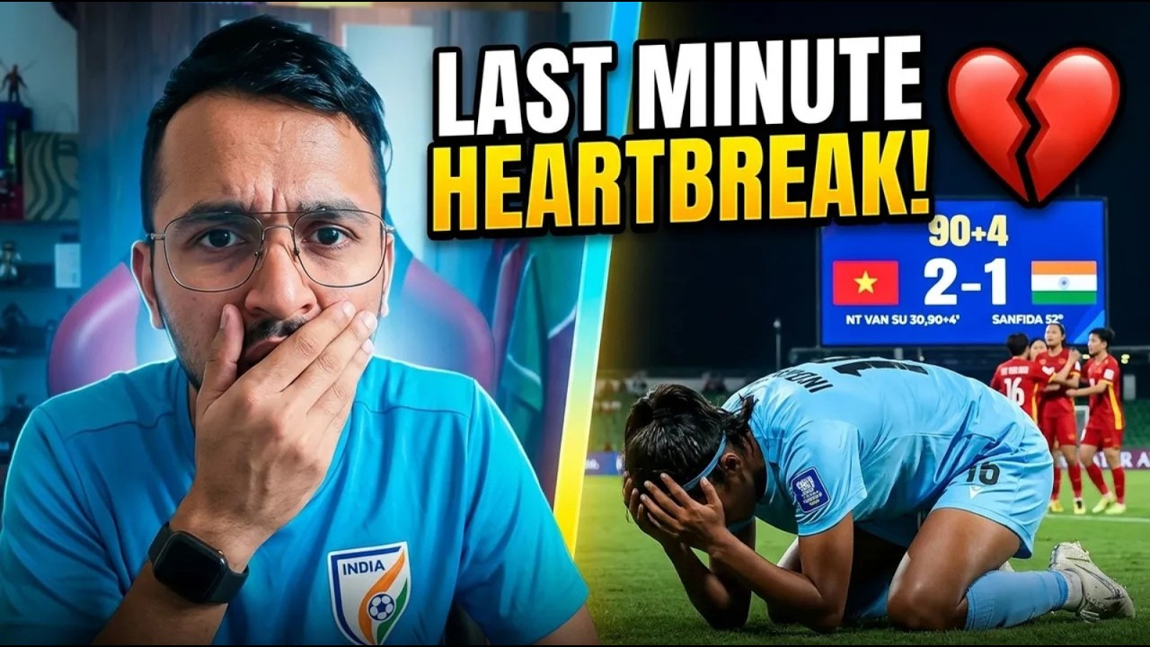 Vietnam vs India 2-1 | Last Minute Heartbreak 💔 | AFC Women’s Asian Cup 2026
