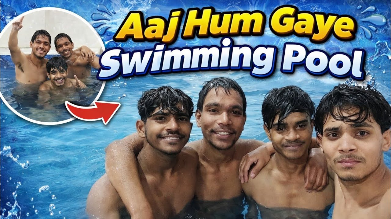 Aaj ham gay swimming pool 🏊🏻