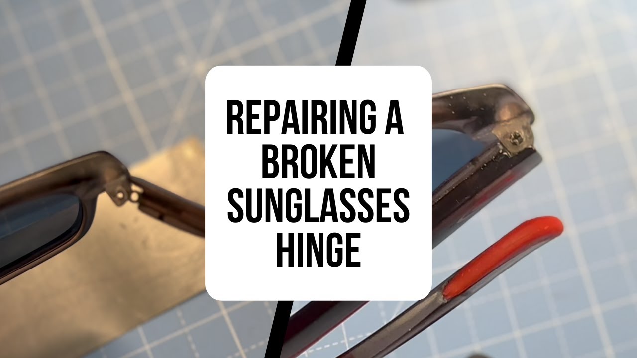 How to Fix a Broken Glasses Hinge with Epoxy Adhesive | Strong & Lasting Repair