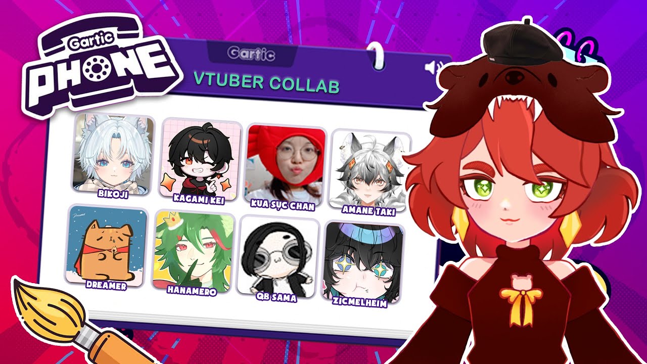 [🔴LIVE] HỌA ÍT SĨ NHIỀU | GARTIC PHONE COLAAB (❁´◡`❁)