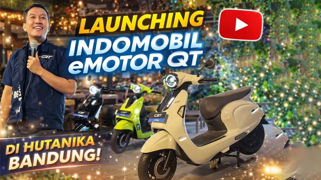 INDOMOBIL eMOTOR QT RESMI HADIR DI BANDUNG! ⚡ Launching Eksklusif di Hutanika!