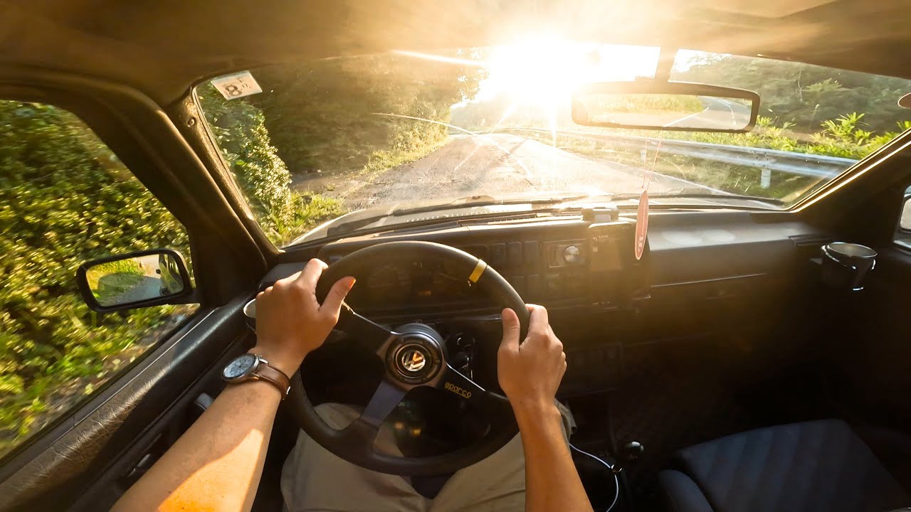 VW Golf MK2 GTI 16V POV Country Road