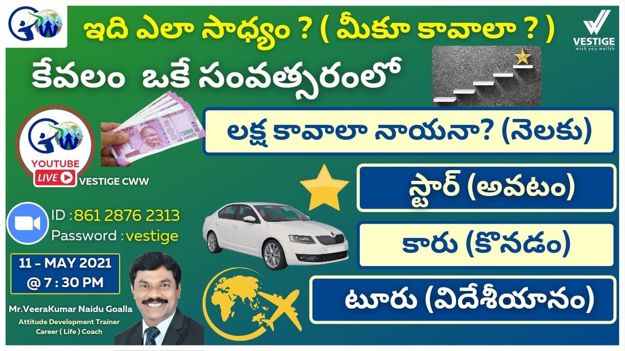 How To Earn One Lakh Per Month In One Year| By Mr.VeeraKumar Naidu Goalla