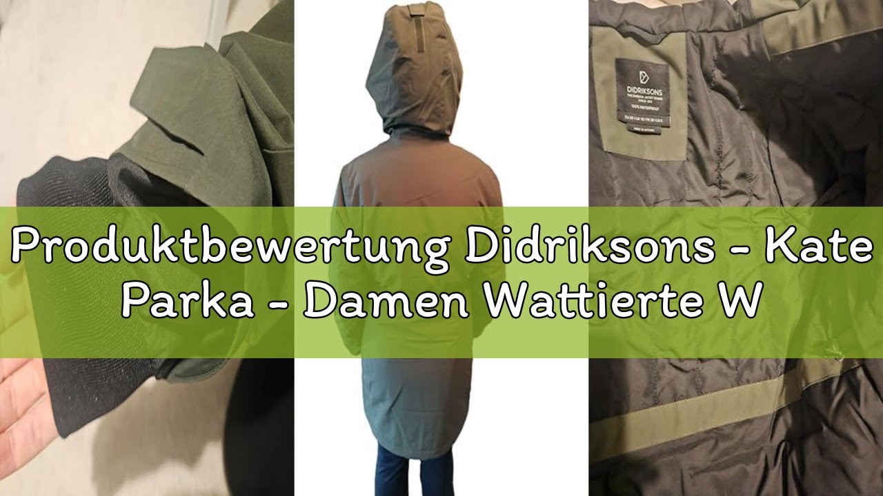Produktbewertung Didriksons - Kate Parka - Damen Wattierte Winterjacke - Wasserdicht und Winddicht -