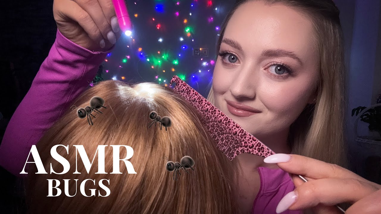 ASMR • Scalp Exam & Lice Check 🐜 Head Massage • Hair Brushing • Bug Searching • Tingles ✨
