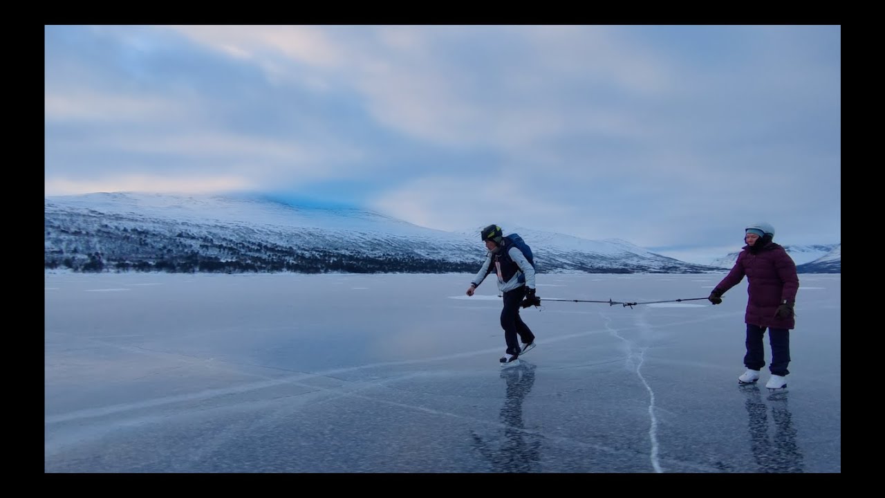 Gjevilvatnet på skøyter  25 01 2026 ⛸❄️👏