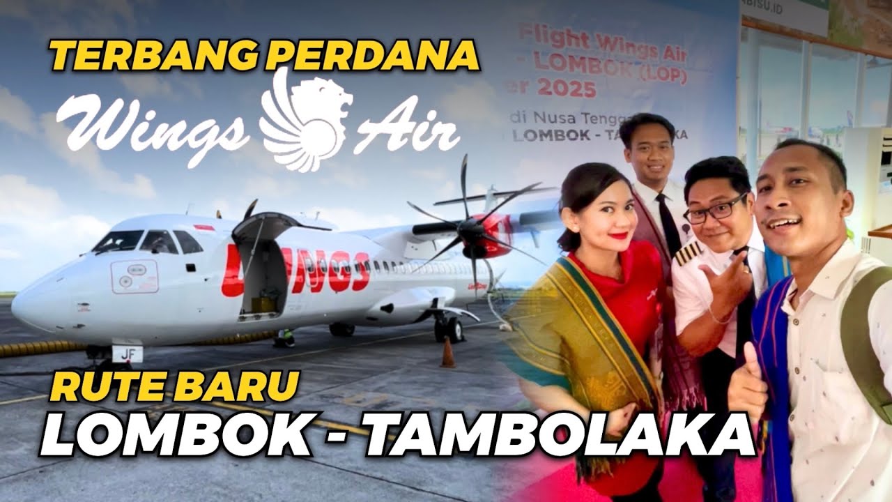 BEST VIEW😍‼️ Terbang Perdana Wings Air IW1836 Lombok - Tambolaka