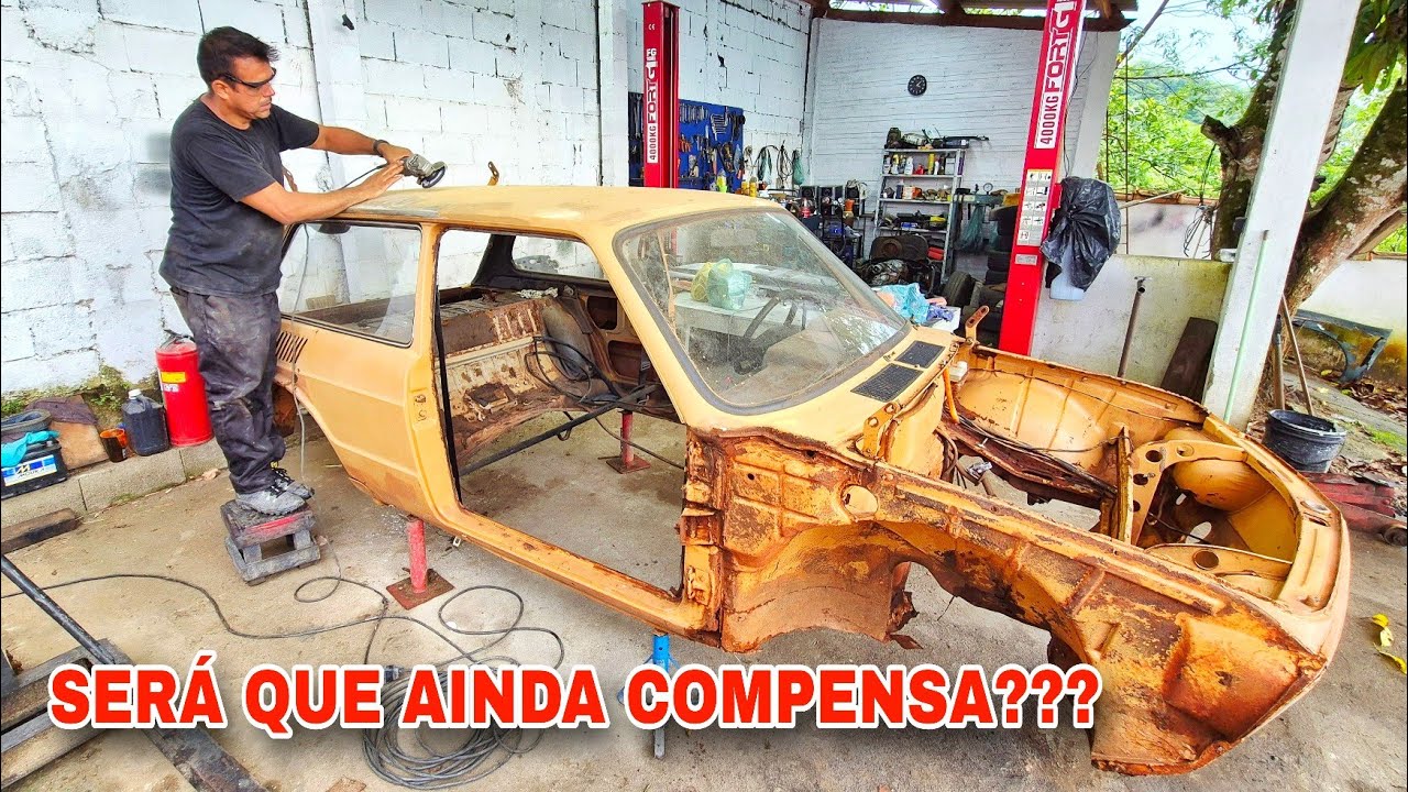 É SUCATA ? OU AINDA COMPENSA ? COMEÇAMOS a REFORMA da BRASÍLIA 77 MAIS DESCOBRI ALGO MUITO RUIM