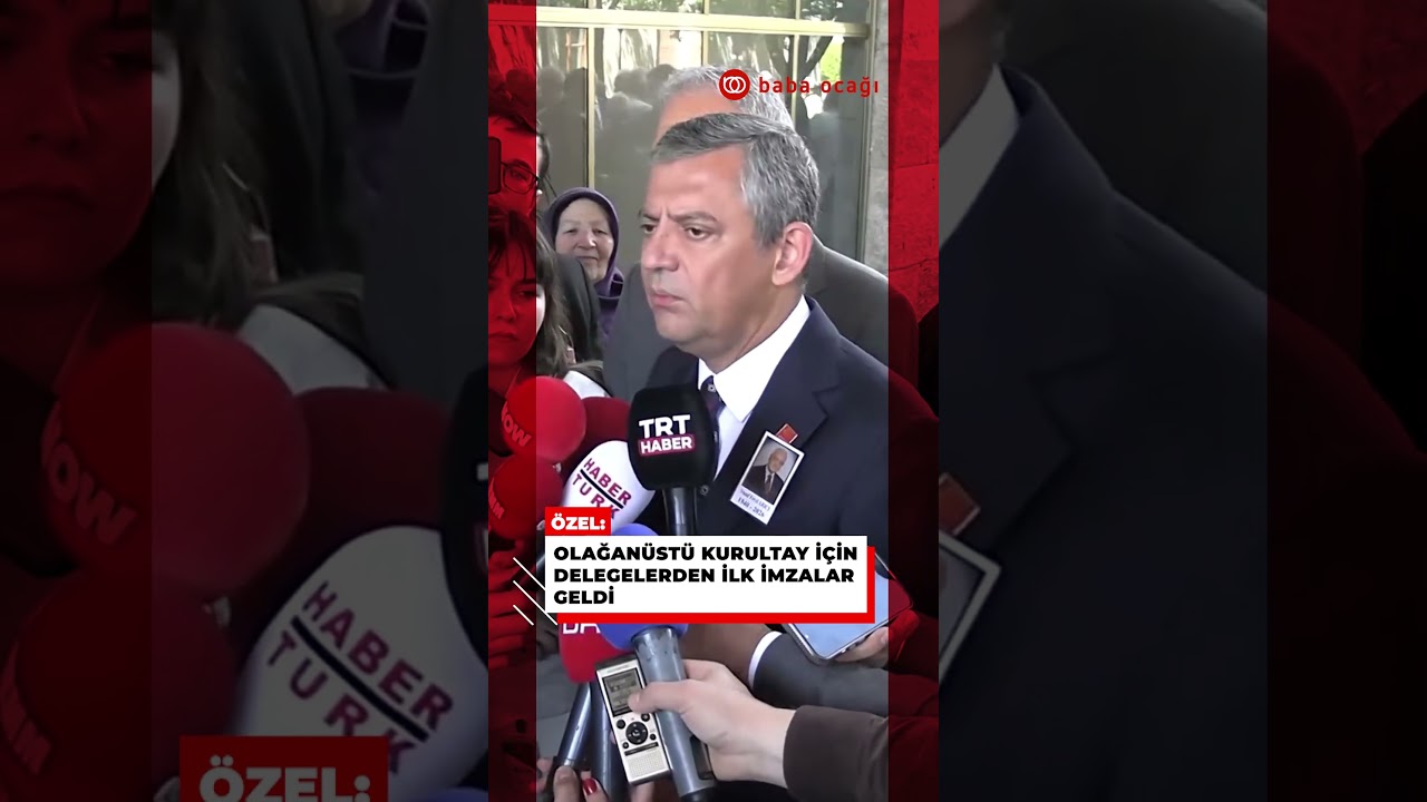&Ouml;zg&uuml;r &Ouml;zel duyurdu: Olağan&uuml;st&uuml; Kurultay i&ccedil;in ilk imzalar gelmeye başladı