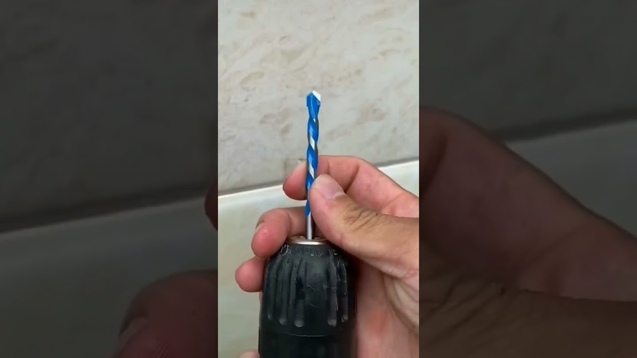 Special drill bits for drilling holes without breaking tiles ✓