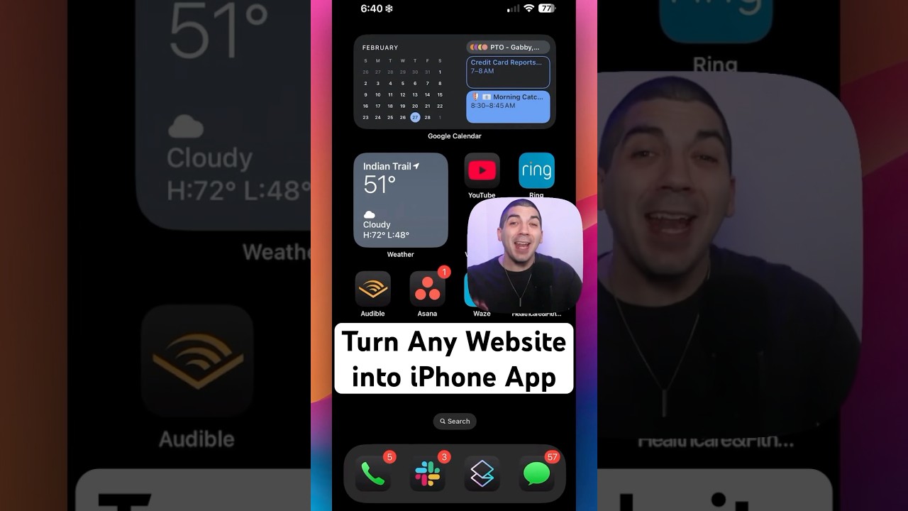 Превратите ЛЮБОЙ веб-сайт в приложение на вашем iPhone (за 12 секунд)