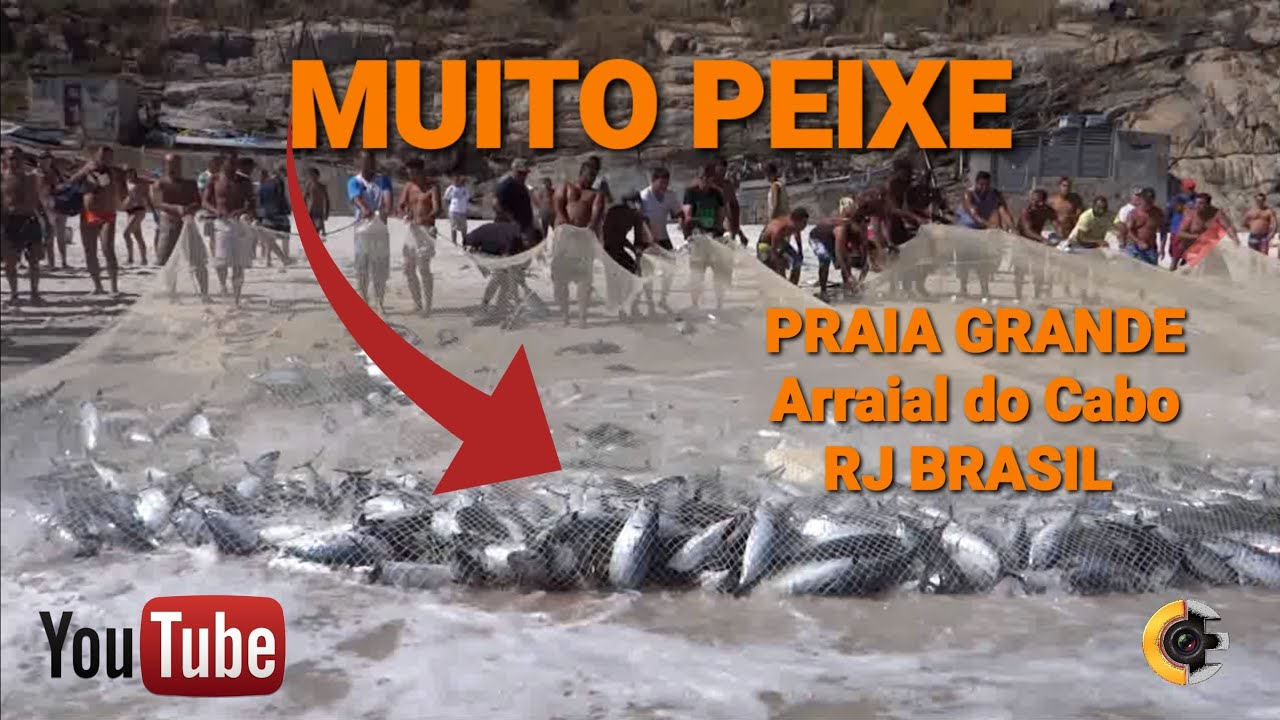 Pesca Na PRAIA GRANDE EM ARRAIAL DO CABO RJ BRASIL 🇧🇷