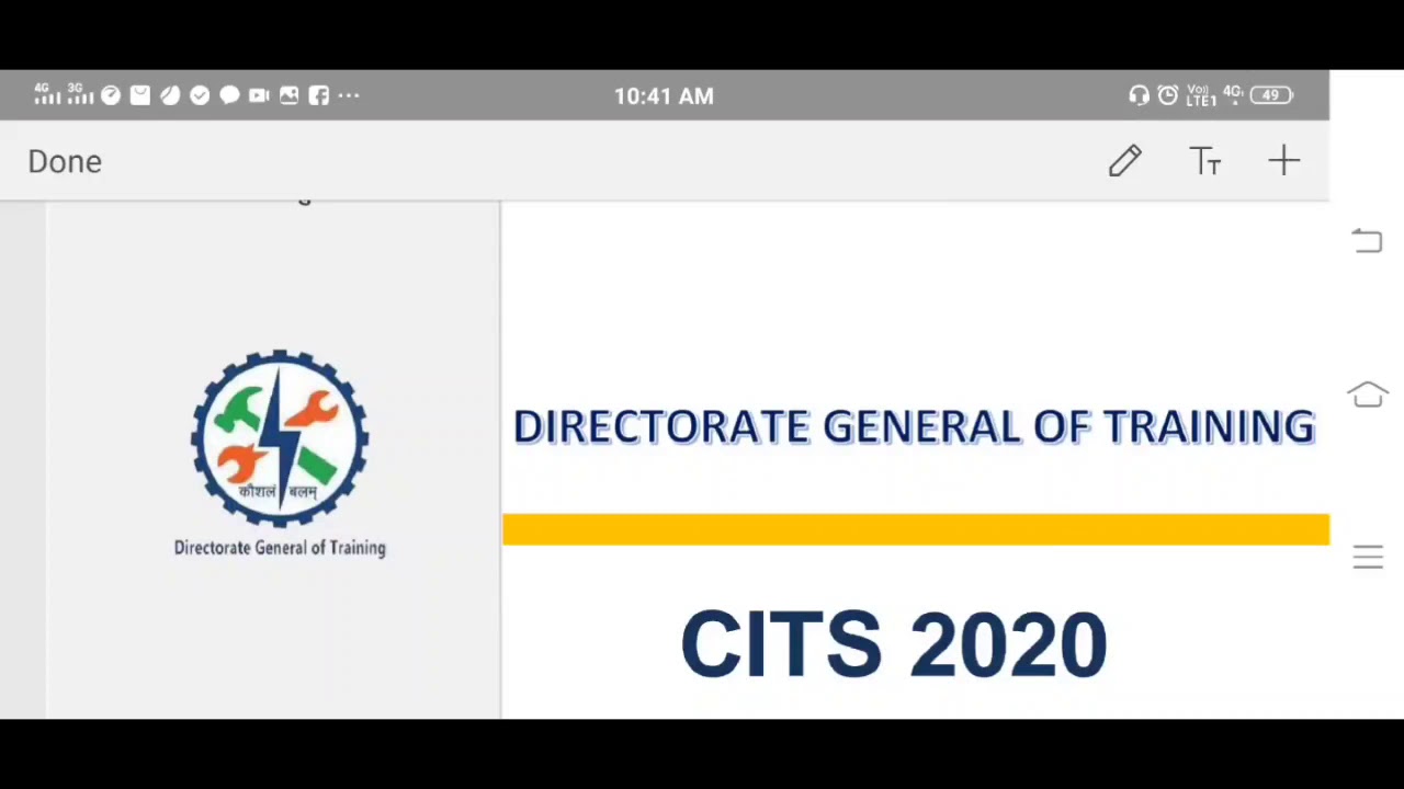 CTI/ CITS Admission 2020 guidelines