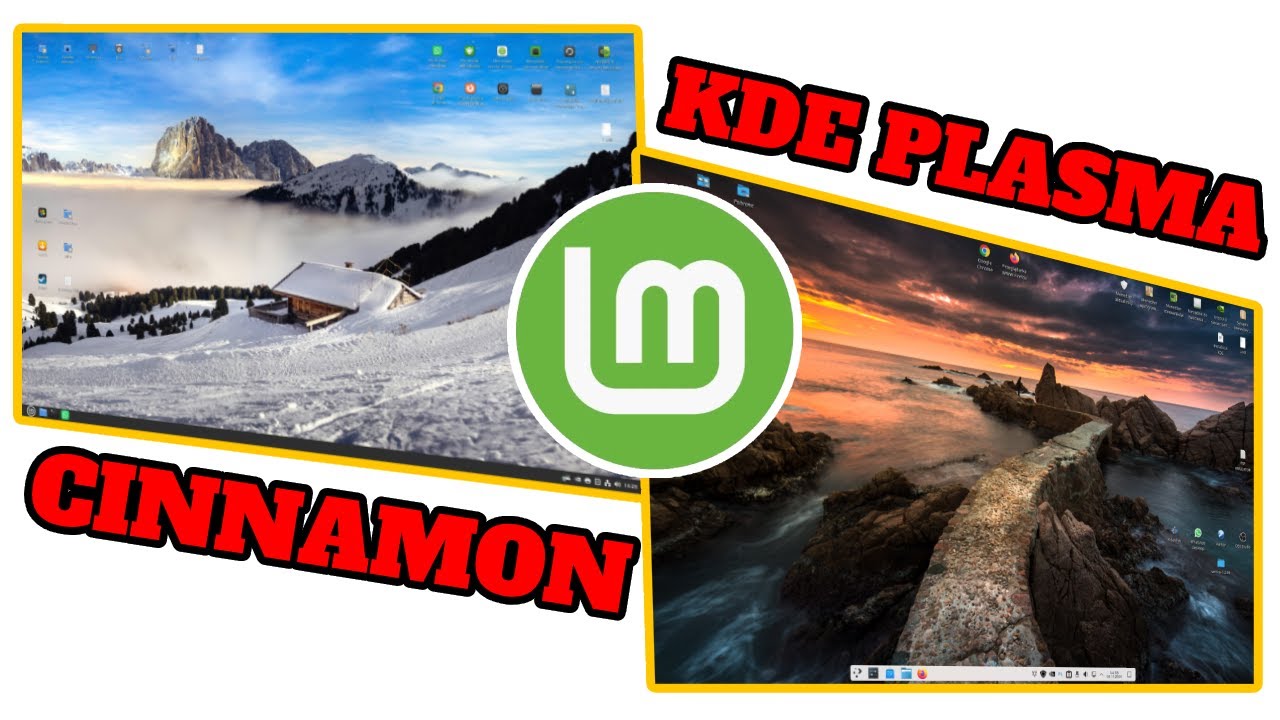 Linux Mint 22 - zmiana środowiska graficznego ( CINNAMON - KDE PLASMA) #linux #mint
