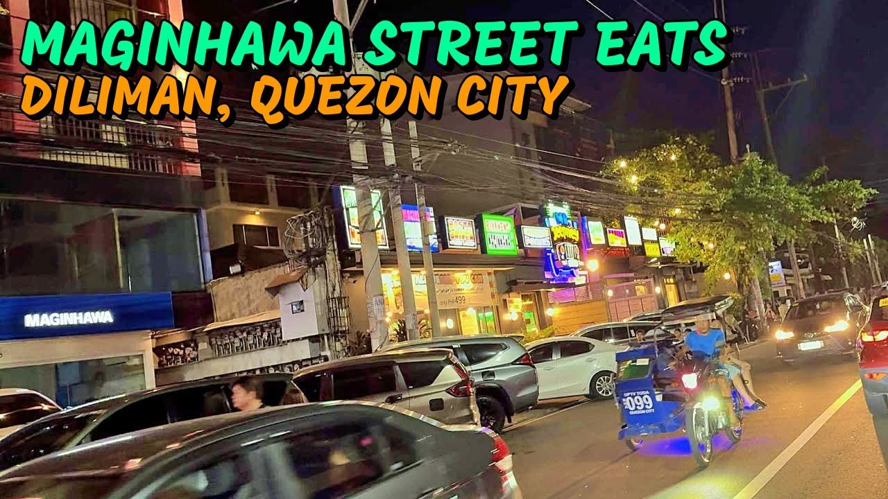 Maginhawa Street Night Drive 📍Eats near UP Diliman, QC 🍽️ recommended restaurant food to try
