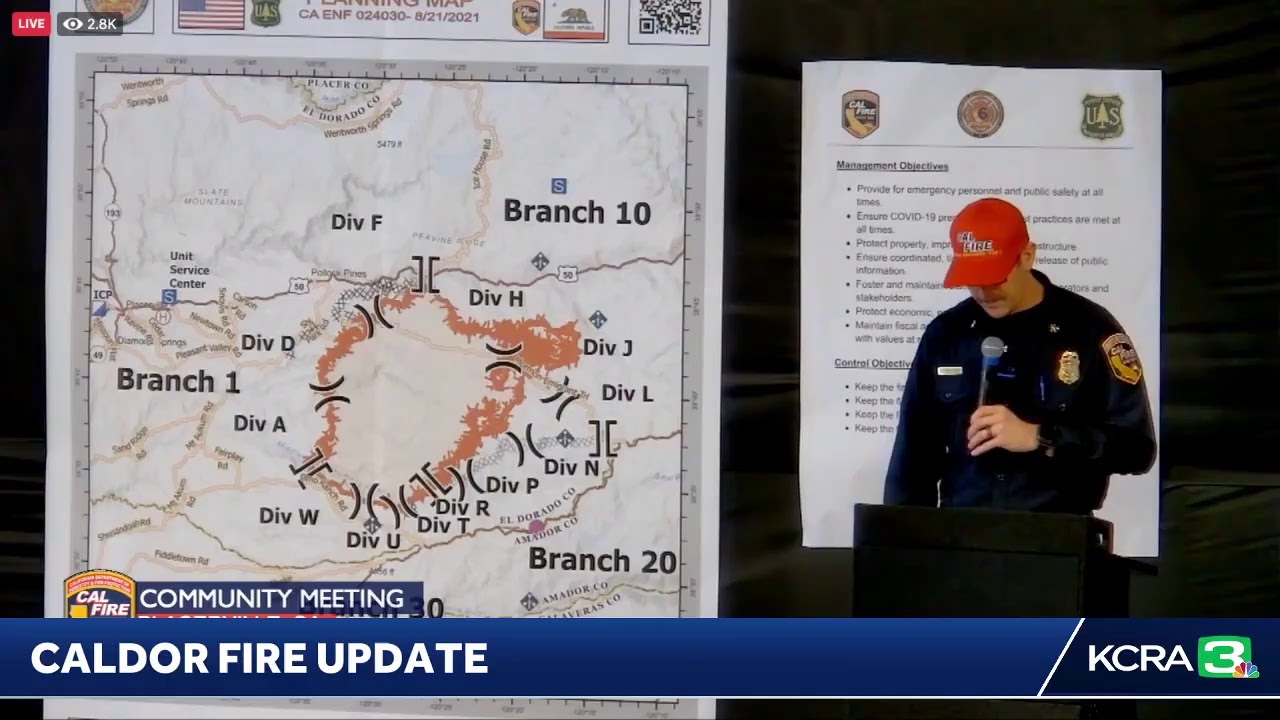 LIVE | Cal Fire gives update on Caldor Fire in El Dorado County