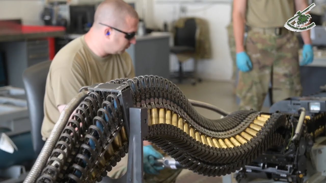 Reloading of F16 Fighter Jet 20 mm Ammo