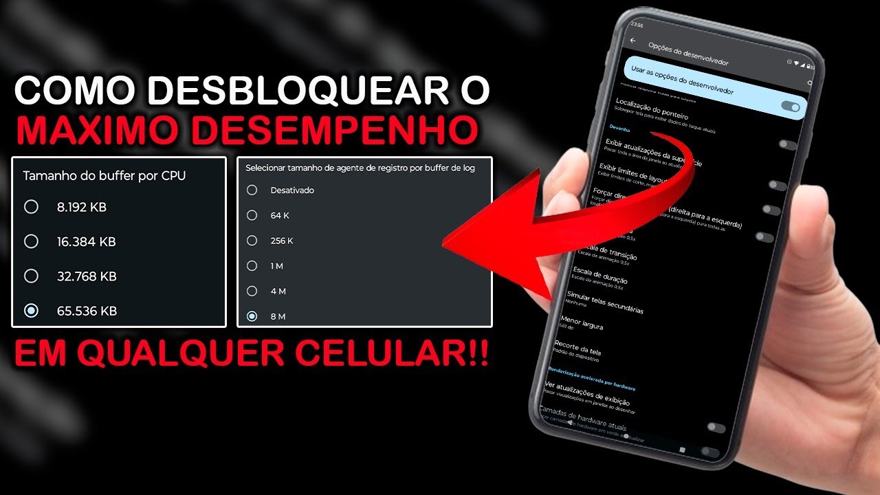 COMO ATIVAR O MÁXIMO DE PERFORMANCE NO CELULAR 📲 E DEIXAR ULTRA VELOZ EM JOGOS E ZERAR O LAG +FPS ⏫