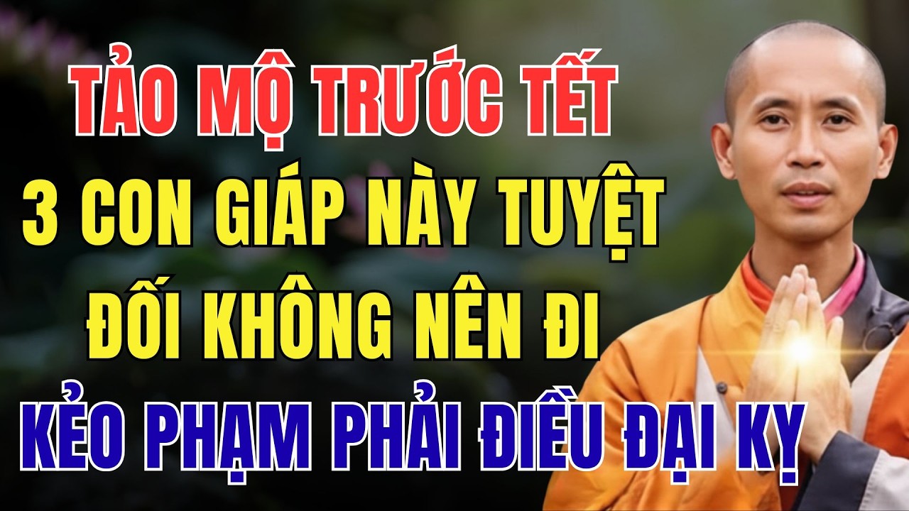 TẢO MỘ TRƯỚC TẾT, 3 CON GIÁP NÀY TUYỆT ĐỐI KHÔNG NÊN ĐI, KẺO PHẠM PHẢI ĐIỀU ĐẠI KỴ
