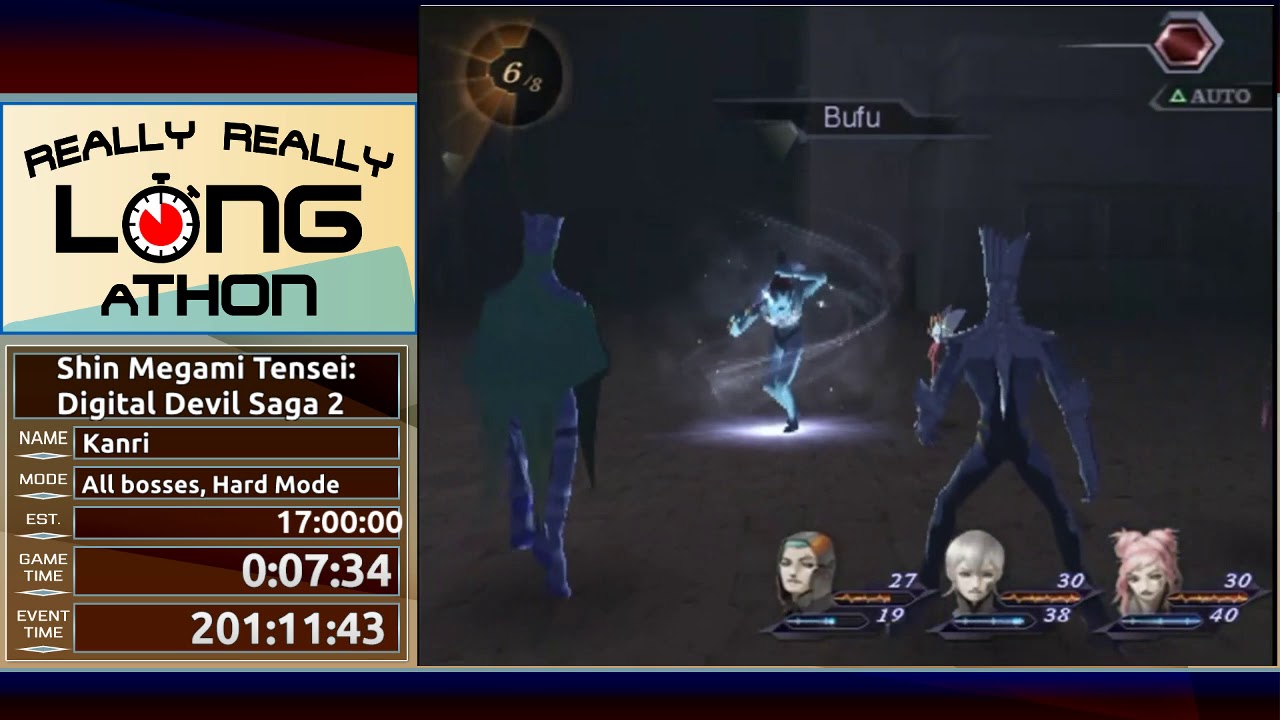 RRLAT2 - Shin Megami Tensei: Digital Devil Saga 2 All bosses Hard mode by Kanri pt.1