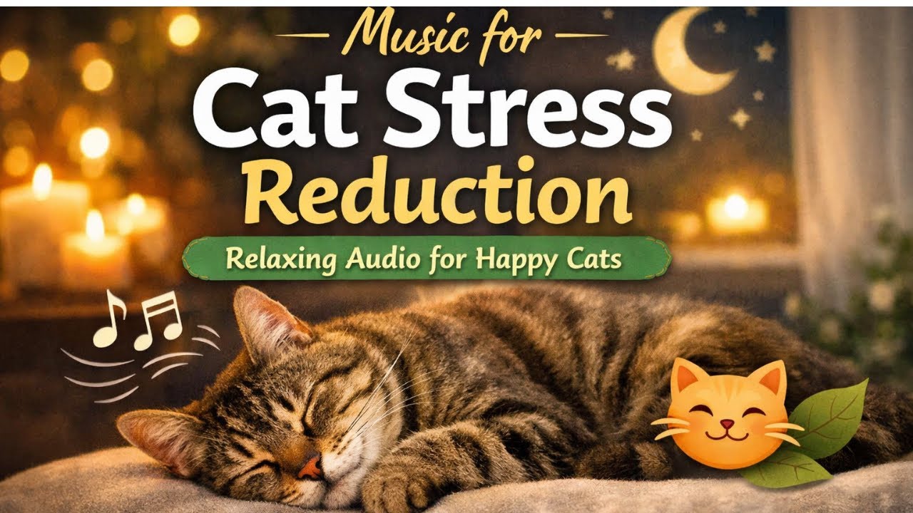 Music for Cat Stress Reduction  Relaxing Audio for Happy Cats