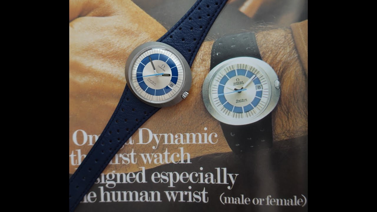 1970 Omega Geneve Dynamic men's vintage watch with bullseye dial.  Model reference 136.0033