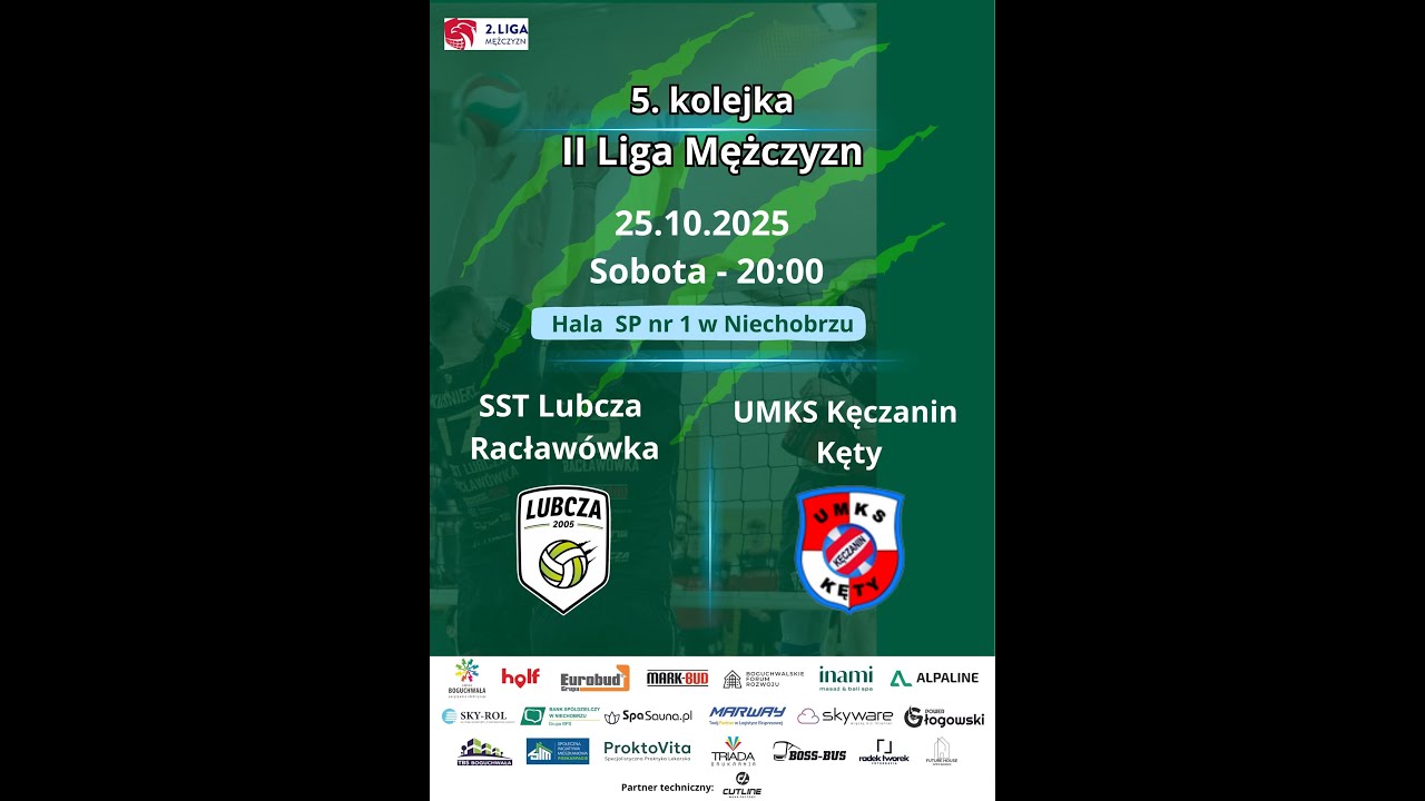 SST Lubcza Racławówka - UMKS Kęczanin Kęty -  II ligi Polska Siatkówka