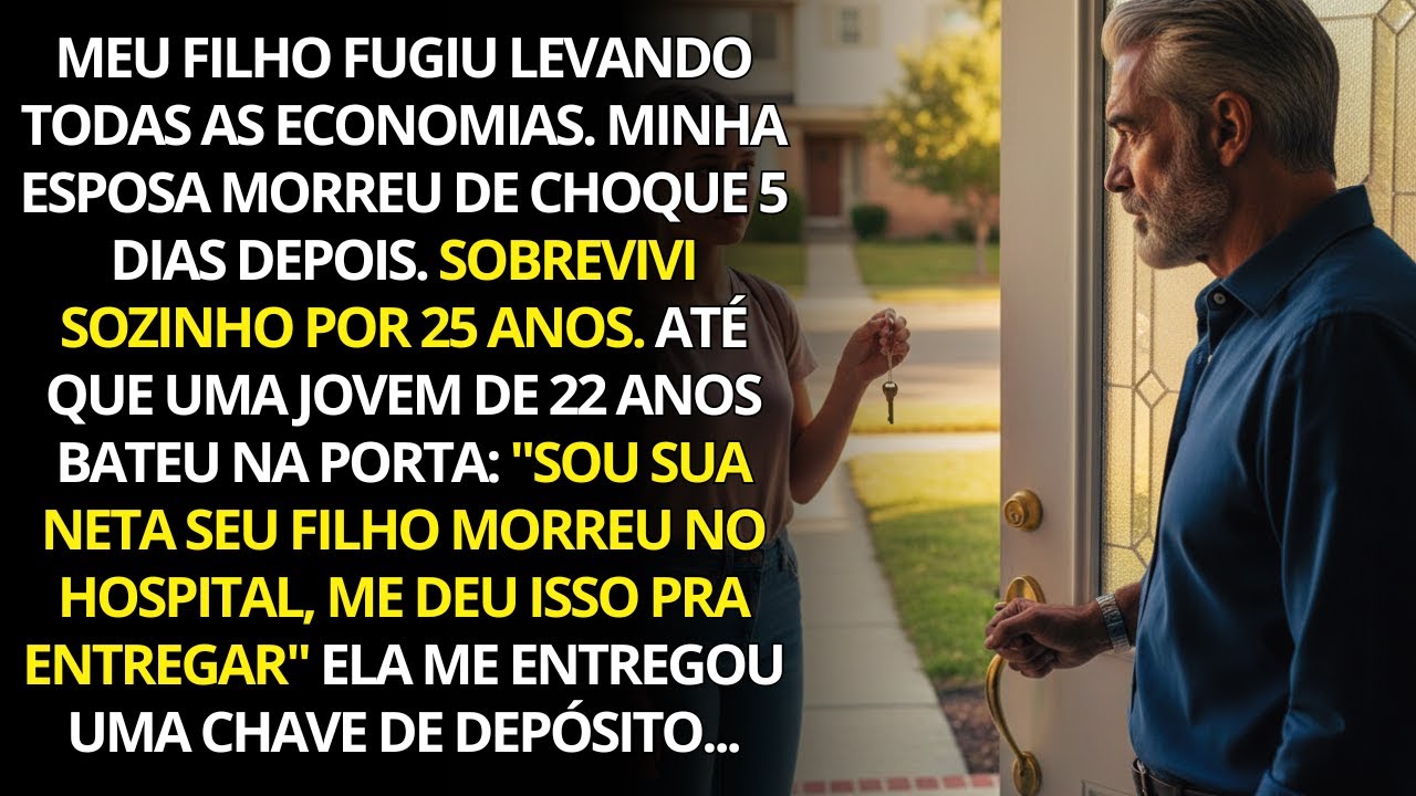 Meu filho fugiu levando todas as economias… 25 anos depois, a filha dele apareceu com uma chave.