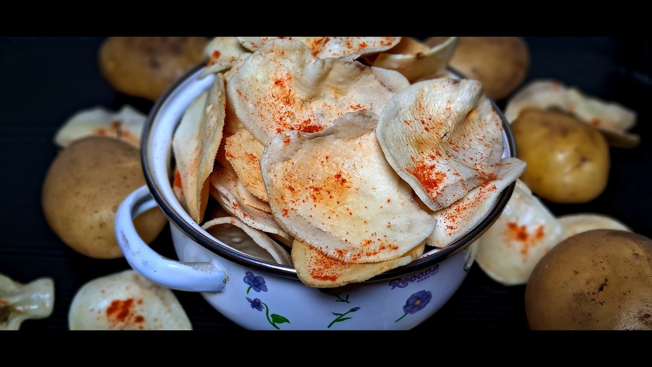 10 Seconds Only!🥔Homemade POTATO CHIPS without Deep Frying | 10 సెకన్లలో క్రిస్పీ పొటాటో చిప్స్