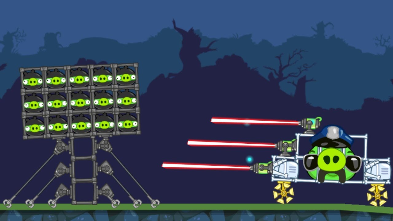 Bad Piggies - COP SHOOTING ALL PRISONERS!!