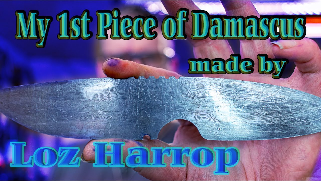 My 1st piece of Damascus made by Loz Harrop