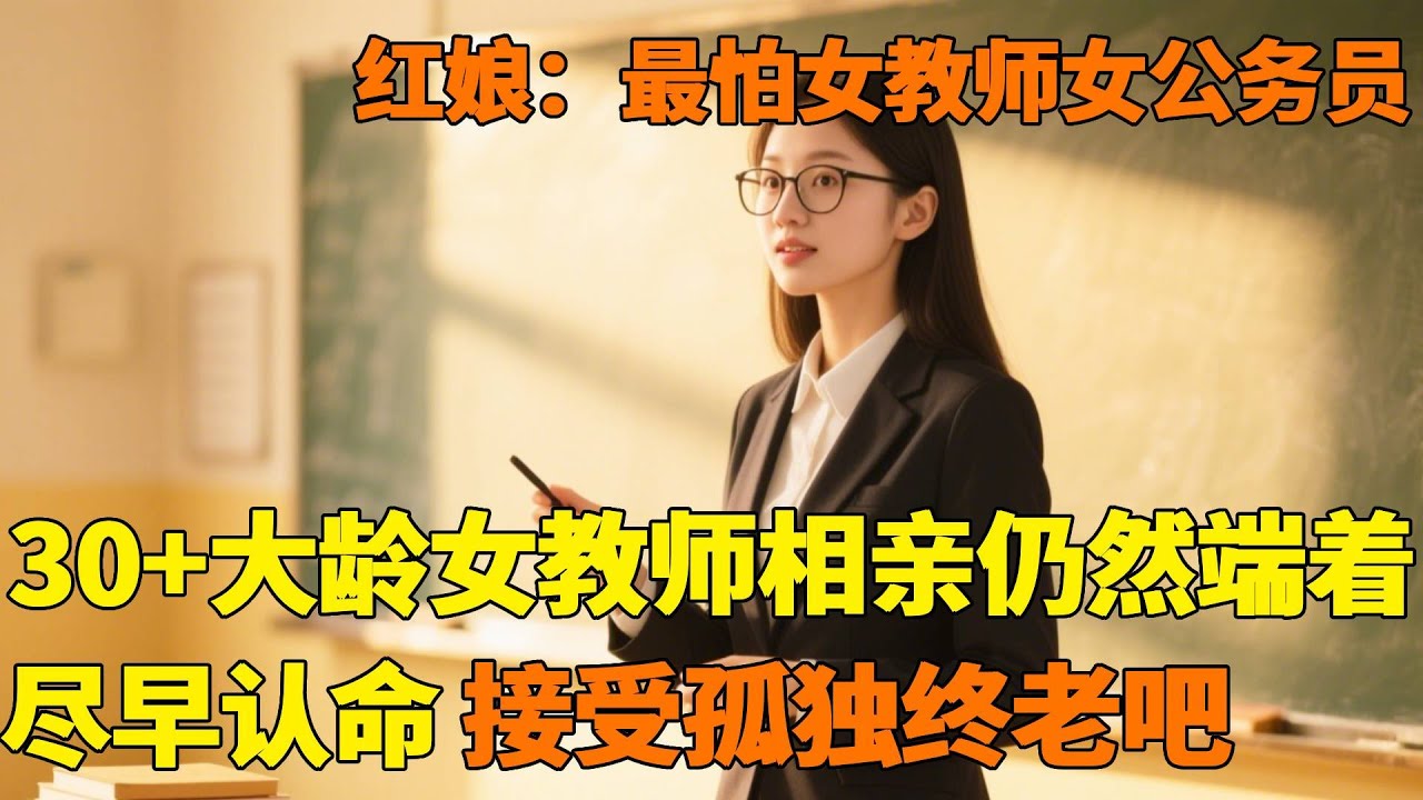 红娘最怕遇到女教师女公务员！条条致命，尽早认命，接受孤独终老吧！