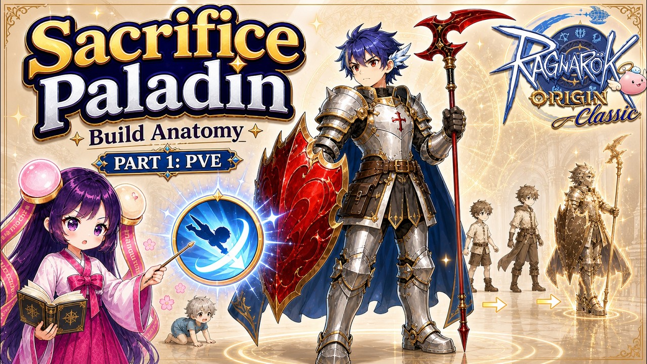 Ultimate PVE Sacrifice Paladin Build - PART 1 of Evolution | Ragnarok Origin Classic