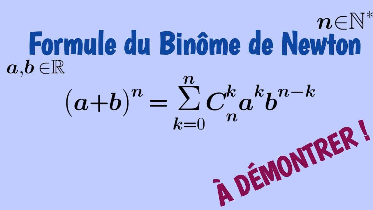 La formule du Binôme PROUVÉE 💥Avec récurrence !