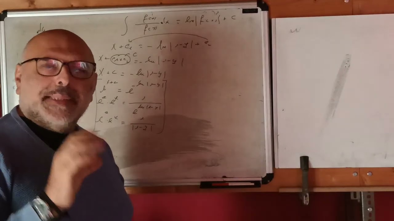 Matematica: Risoluzione di un'equazione differenziale lineare del primo ordine, 24 dicembre 2025