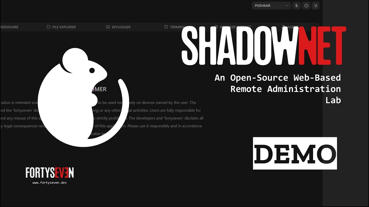ShadowNet: [DEMO] An Open-Source Web-Based Remote Administration Lab