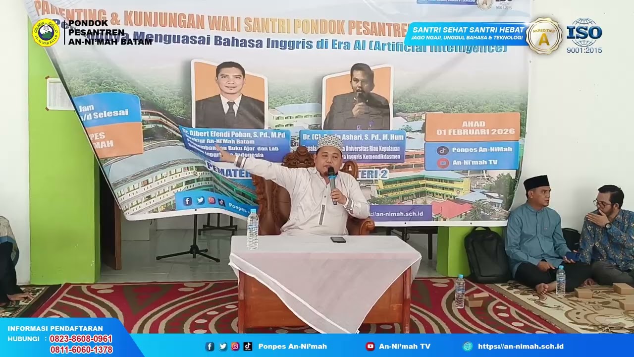 Kata Sambutan Pengasuh PP.  An-Ni'mah Batam | Seminar Pentingnya Bahasa Inggris di Era AI