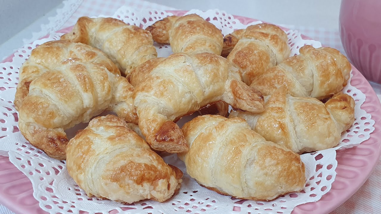 MINI CROISSANTS RELLENOS DE CHOCOLATE BLANCO 🥐🥐 Con solo 3 ingredientes! #nuberosaylila