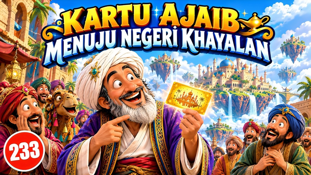 ABU NAWAS MENEMUKAN TIKET AJAIB MENUJU NEGERI KHAYALAN! -  HUMOR SUFI