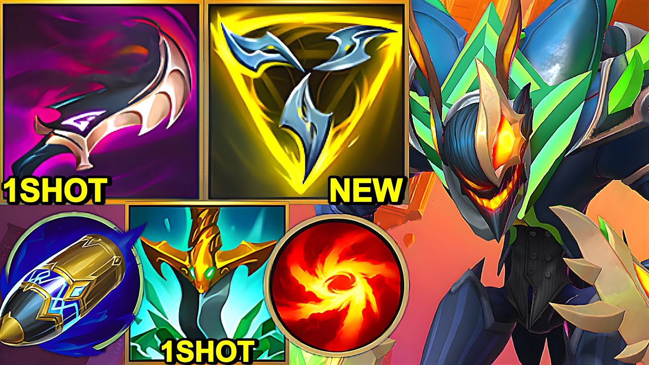 Wild Rift China Khazix Jungle - 19KILL NEW Trinity Force ONE SHOT KHAZIX Build Runes