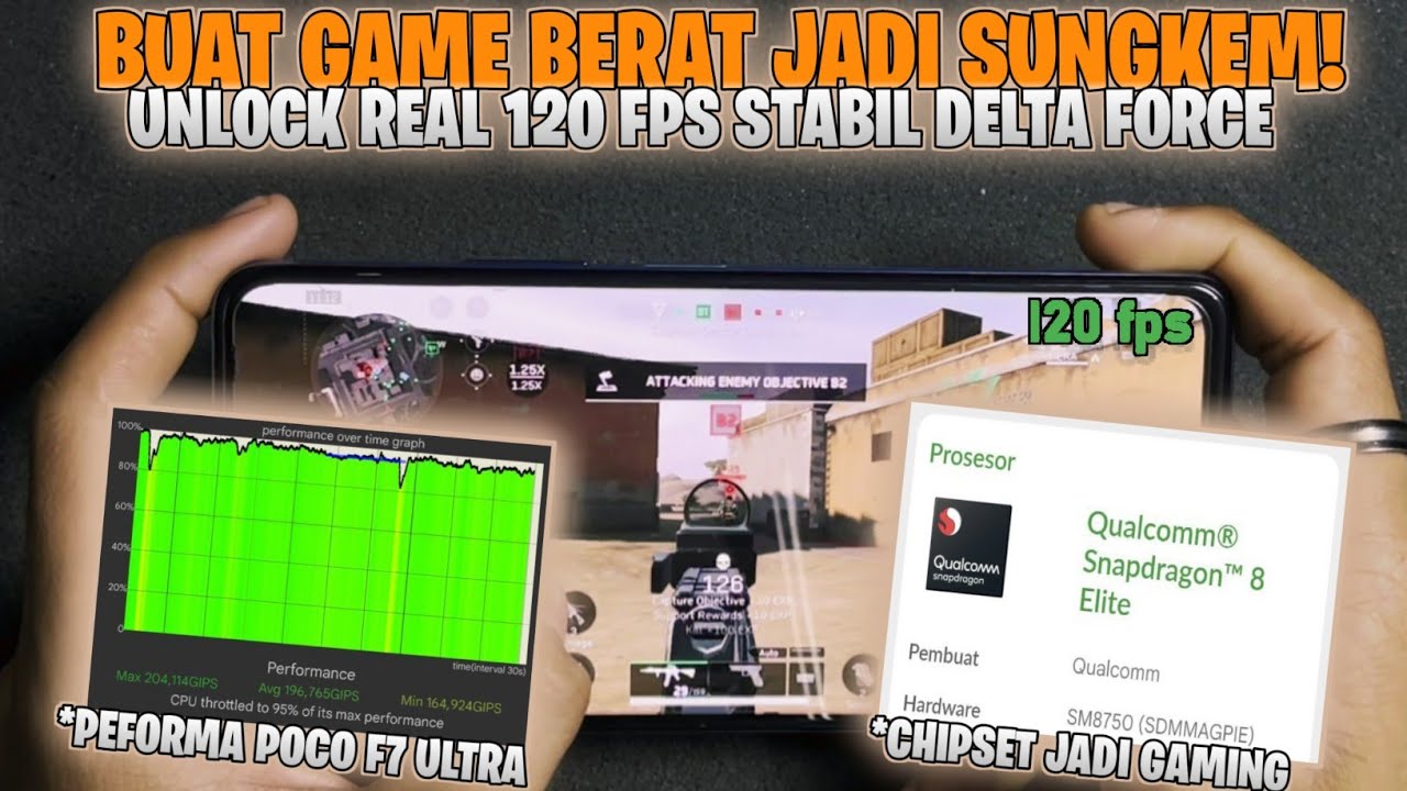 BUAT GAME BERAT SUNGKEM! Unlock Real 120 FPS Stabil di Semua Device | Poco F7 ULTRA Gaming Module