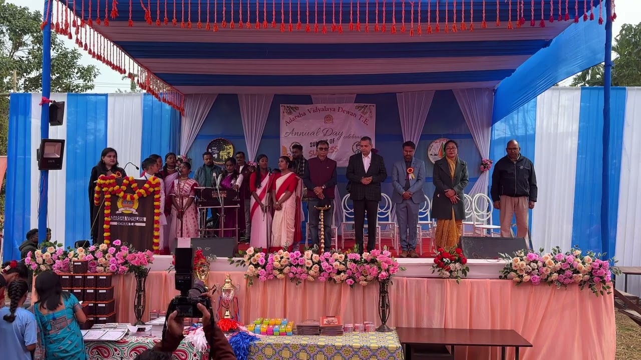 Saraswati vandana by the students in Second Annual Day