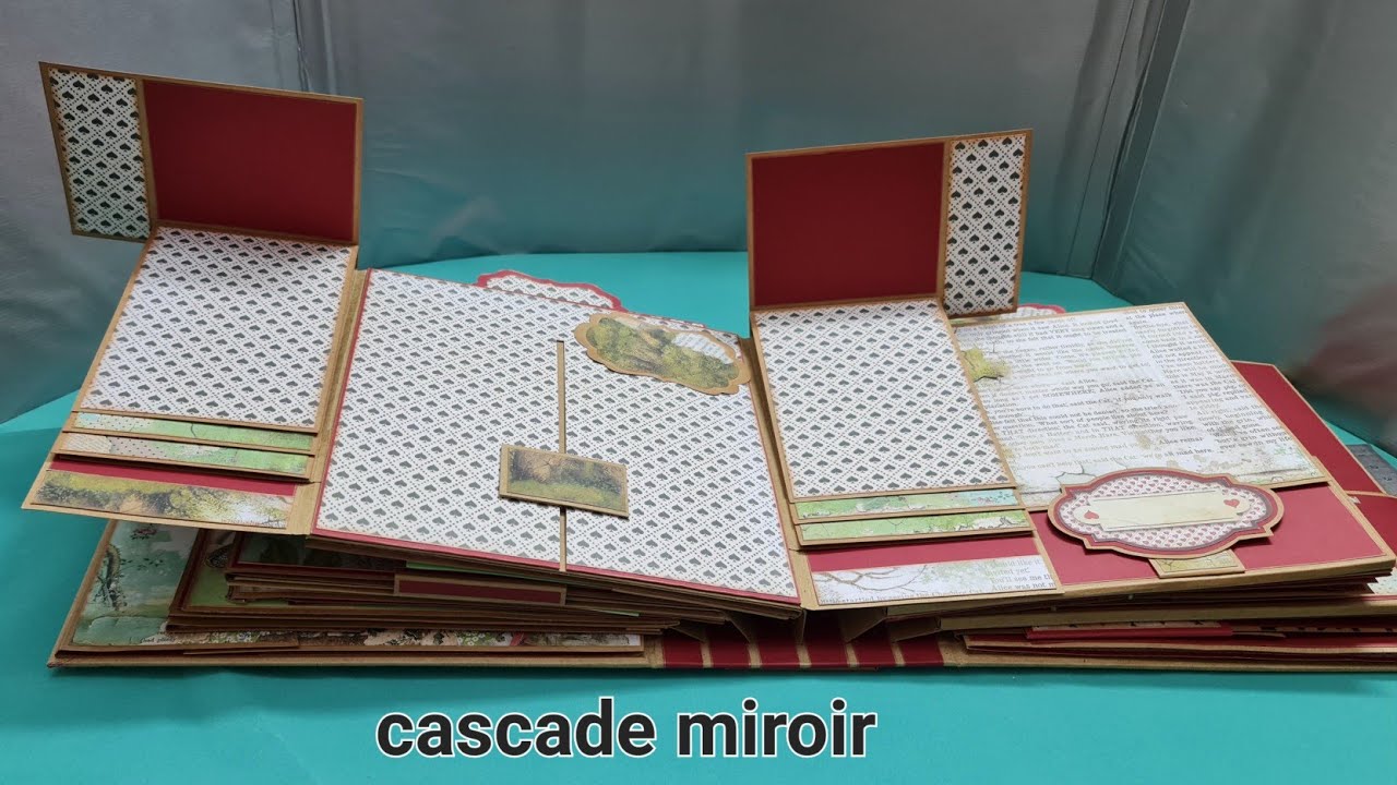Cascade miroir. tuto. Le chapitre du chat de cheshir. album photo Alice.